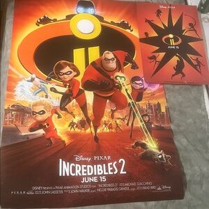 Incredibles 2 BOTH Movie Poster Great 27x40 & 13x19